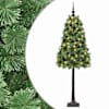 vidaXL Kunstlik hingedega j&otilde;ulupuu koos kuulidega 120 cm 150 LED-i