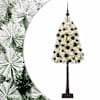 vidaXL Kunstlik hingedega j&otilde;ulupuu koos kuulidega 120 cm 150 LED-i