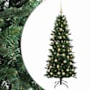 vidaXL Kunstkuusk koos j&otilde;ulukuuliga 120 cm 150 LED-i Soe valge