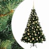 vidaXL Tehisj&otilde;ulukuusk koos kaunistustega 120 cm 150 LED-i Soe valge