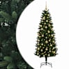 vidaXL Tehisj&otilde;ulukuusk koos kaunistustega 120 cm 150 LED-i Soe valge