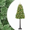 vidaXL Kunstlik hingedega j&otilde;ulupuu koos kuulidega 120 cm 150 LED-i