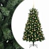 vidaXL Kunstlik hingedega j&otilde;ulupuu koos kuulidega 150 cm 150 LED-i