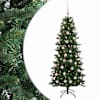 vidaXL Kunstkuusk koos j&otilde;ulukuuliga 120 cm 150 LED-i Soe valge