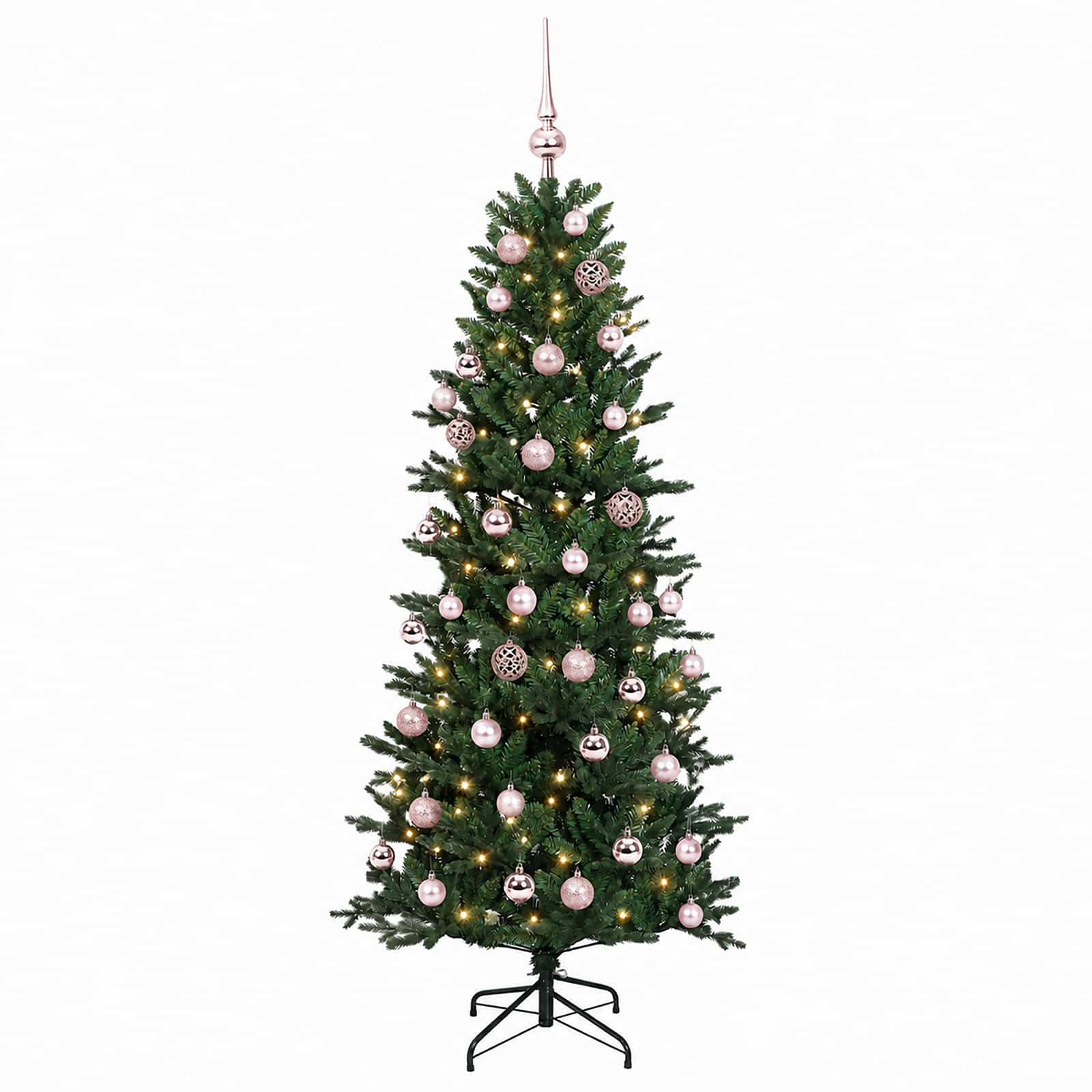 Umetna božična jelka z bučko 120 cm 150 LED Toplo bela