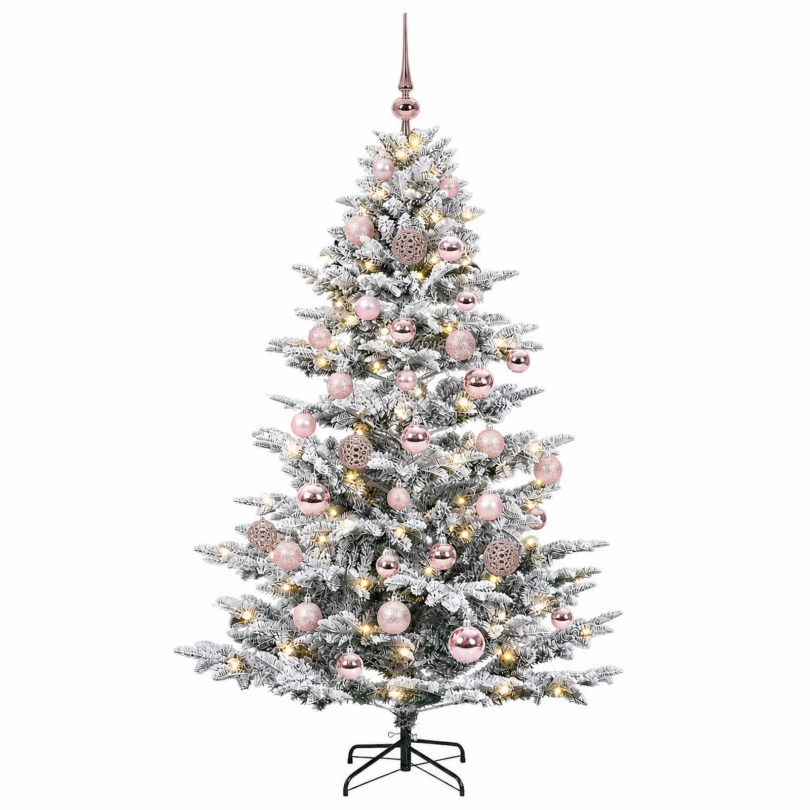 Umetna božična jelka z bučko 120 cm 150 LED Toplo bela