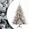 vidaXL Kunstkuusk koos j&otilde;ulukuuliga 120 cm 150 LED-i Soe valge