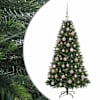 vidaXL Tehisj&otilde;ulukuusk koos kaunistustega 120 cm 150 LED-i Soe valge