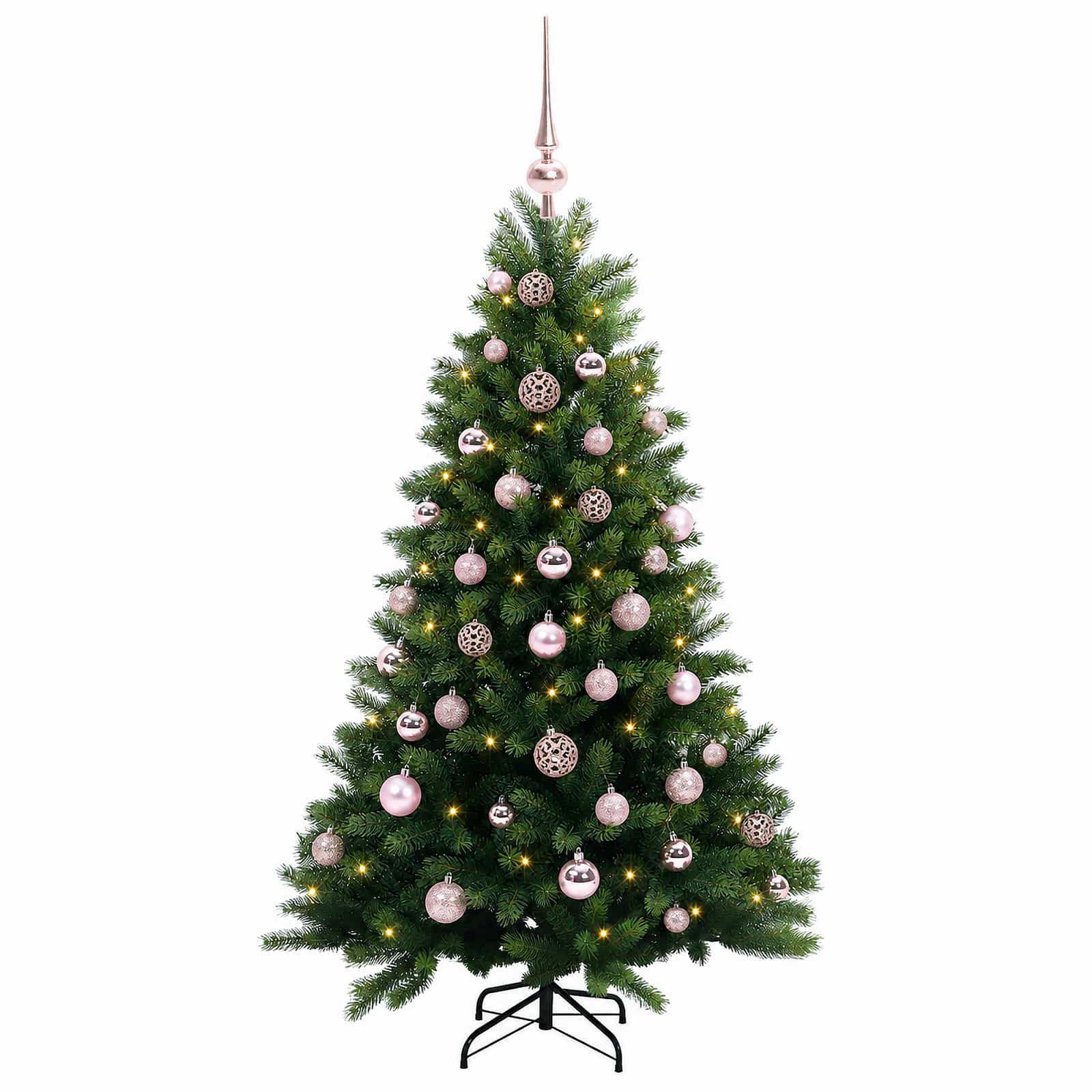 vidaXL Künstlicher Weihnachtsbaum mit Kugel 150 cm 150 LEDs – Bild 4