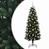 vidaXL Tehisj&otilde;ulukuusk koos kaunistustega 120 cm 150 LED-i Soe valge