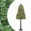 vidaXL Kunstlik hingedega j&otilde;ulupuu koos kuulidega 120 cm 150 LED-i