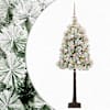 vidaXL Kunstlik hingedega j&otilde;ulupuu koos kuulidega 120 cm 150 LED-i