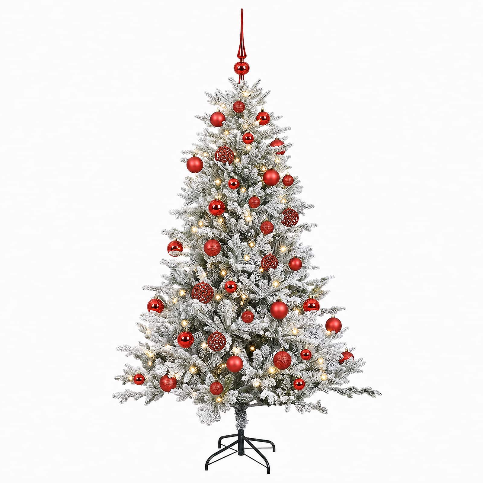 Umetna božična jelka z bučko 150 cm 150 LED Toplo bela