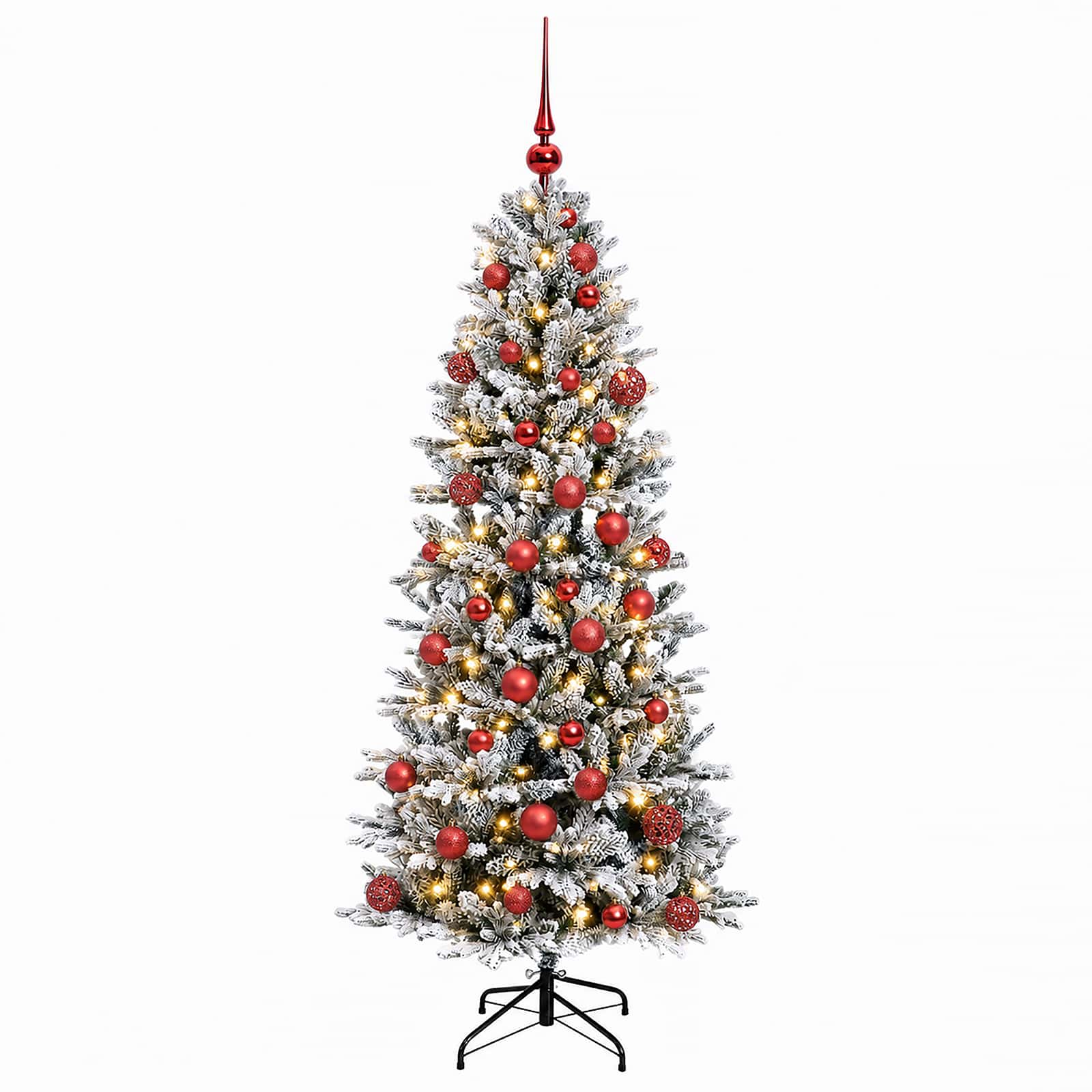 Umetna božična jelka z bučko 120 cm 150 LED Toplo bela