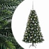 vidaXL Tehisj&otilde;ulukuusk koos kaunistustega 120 cm 150 LED-i Soe valge