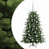 vidaXL Kunstkuusk koos j&otilde;ulukuuliga 120 cm 150 LED-i Soe valge