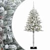vidaXL Tehisj&otilde;ulukuusk koos kaunistustega 120 cm 150 LED-i Soe valge
