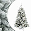 vidaXL Tehisj&otilde;ulukuusk koos kaunistustega 120 cm 150 LED-i Soe valge