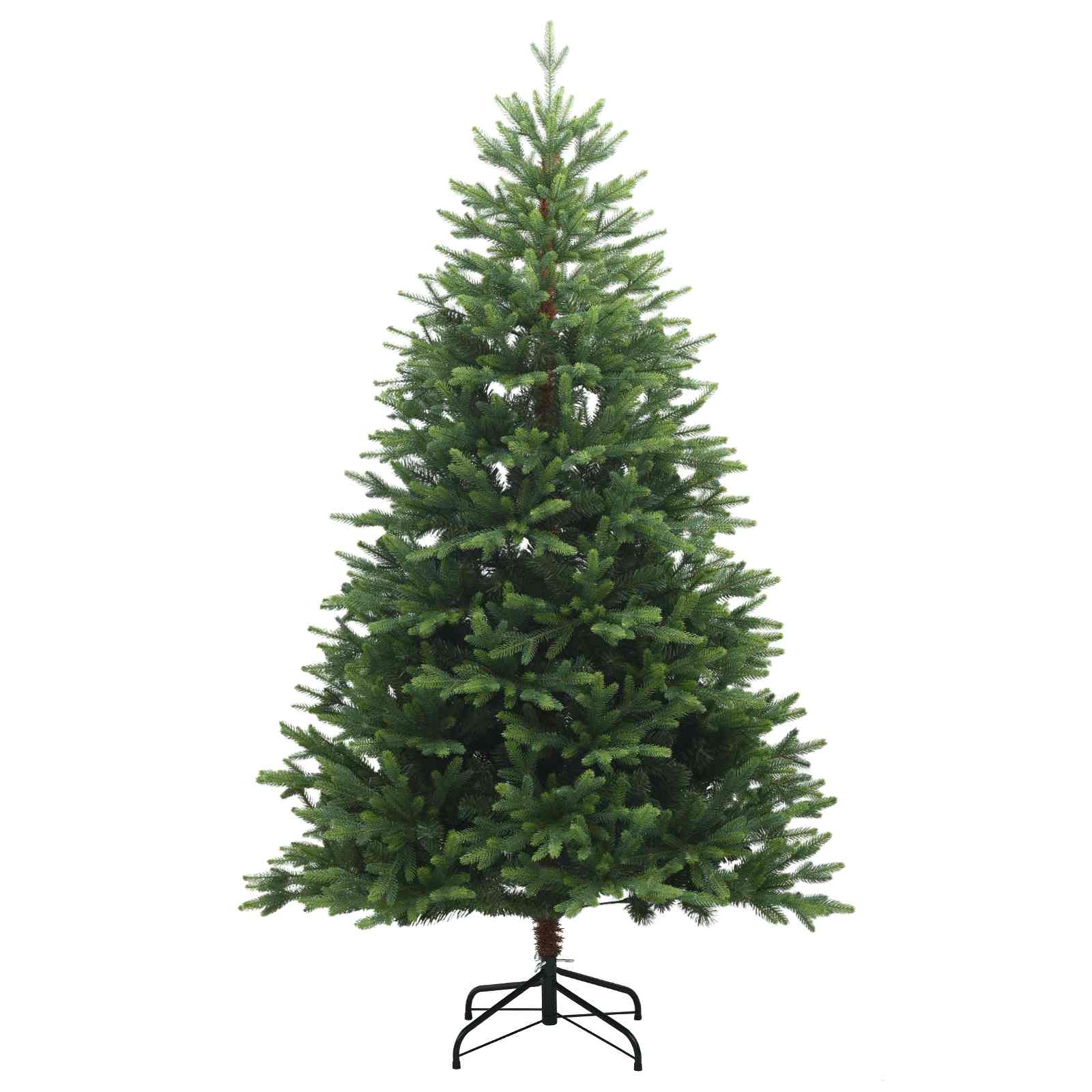 Umjetno božično drevo z okrasnimi kroglami 150 cm 150 LED