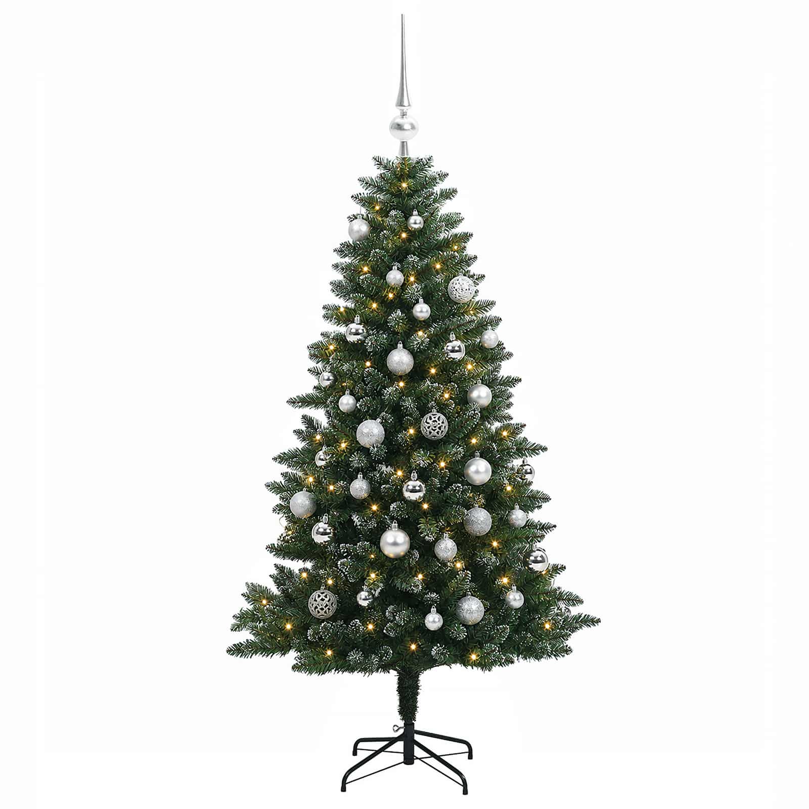 vidaXL Künstlicher Weihnachtsbaum mit Kugel 120 cm 150 LEDs – Bild 4