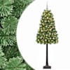 vidaXL Kunstlik hingedega j&otilde;ulupuu koos kuulidega 120 cm 150 LED-i