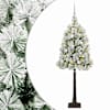 vidaXL Kunstlik hingedega j&otilde;ulupuu koos kuulidega 120 cm 150 LED-i