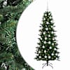 vidaXL Kunstkuusk koos j&otilde;ulukuuliga 120 cm 150 LED-i Soe valge