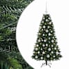 vidaXL Tehisj&otilde;ulukuusk koos kaunistustega 120 cm 150 LED-i Soe valge