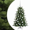vidaXL Kunstkuusk koos j&otilde;ulukuuliga 120 cm 150 LED-i Soe valge