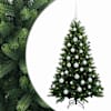 vidaXL Tehisj&otilde;ulukuusk koos kaunistustega 120 cm 150 LED-i Soe valge