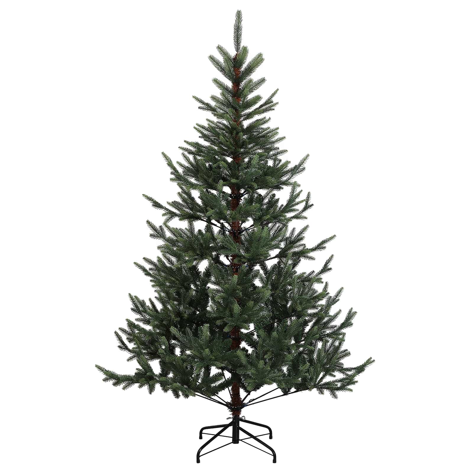 Umetna božična jelka z bučko 150 cm 150 LED Toplo bela
