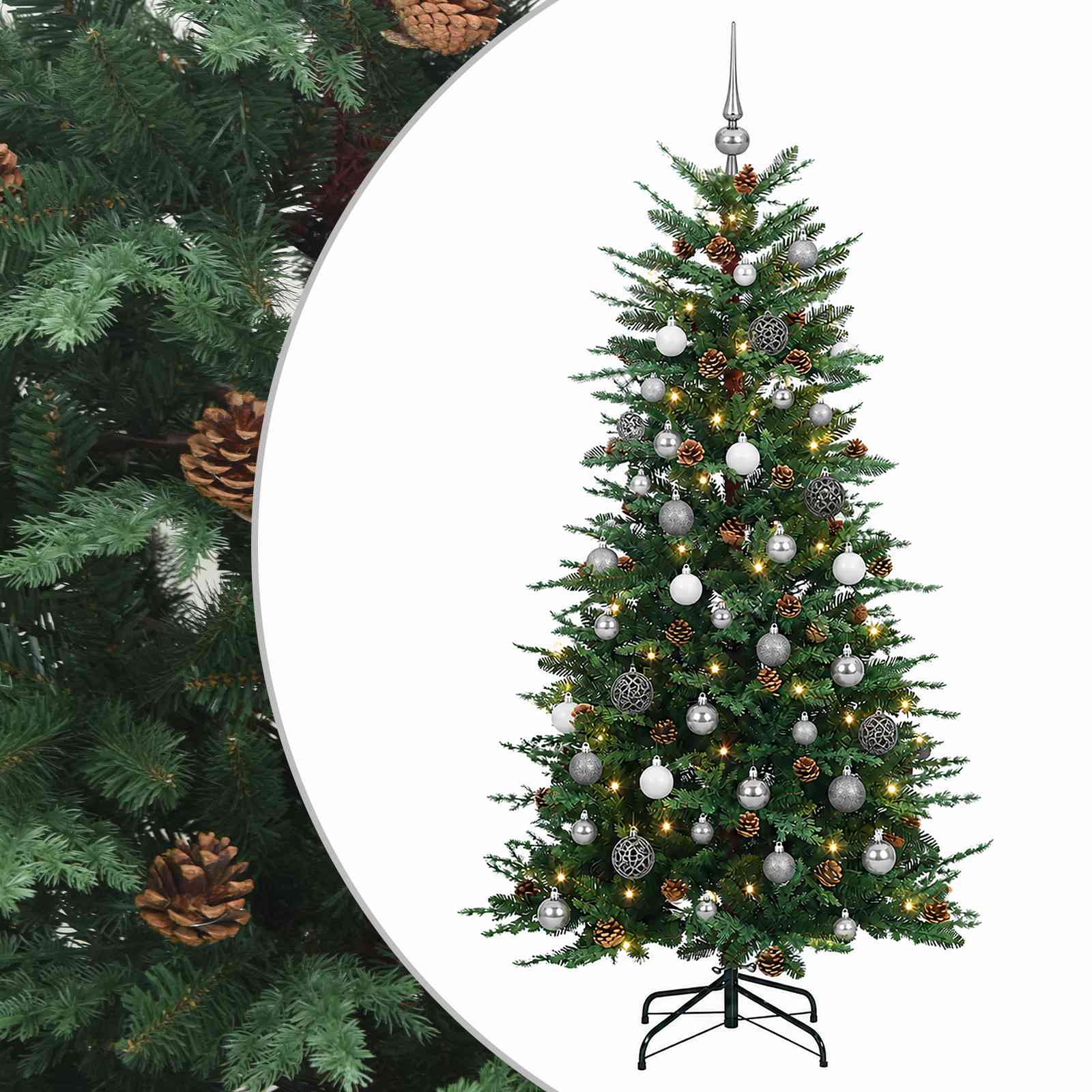 vidaXL Brad de Crăciun artificial cu ramuri articulare 150 cm