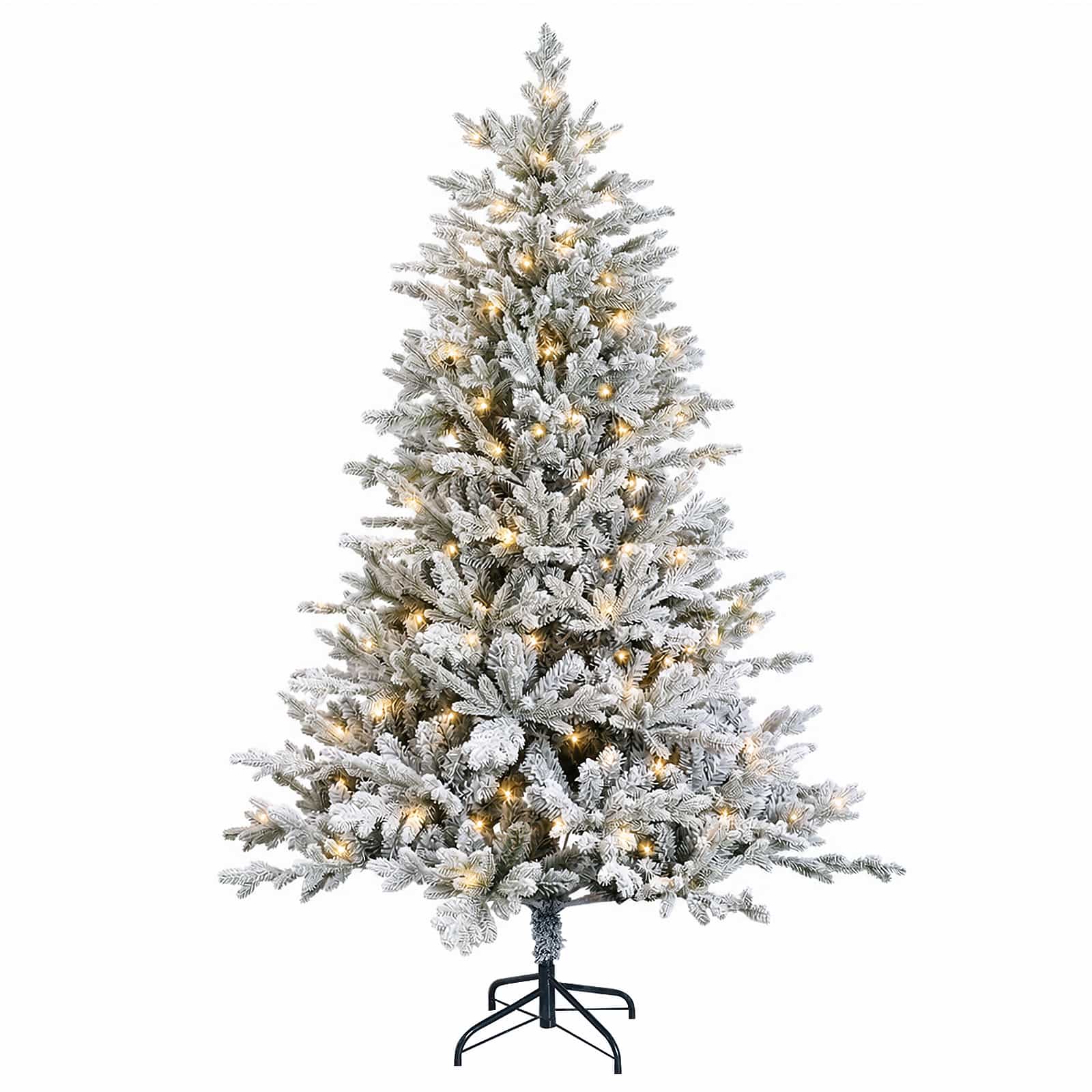 Umetno Zložljivo Božično Drevo 180 cm 300 LED Toplo bela
