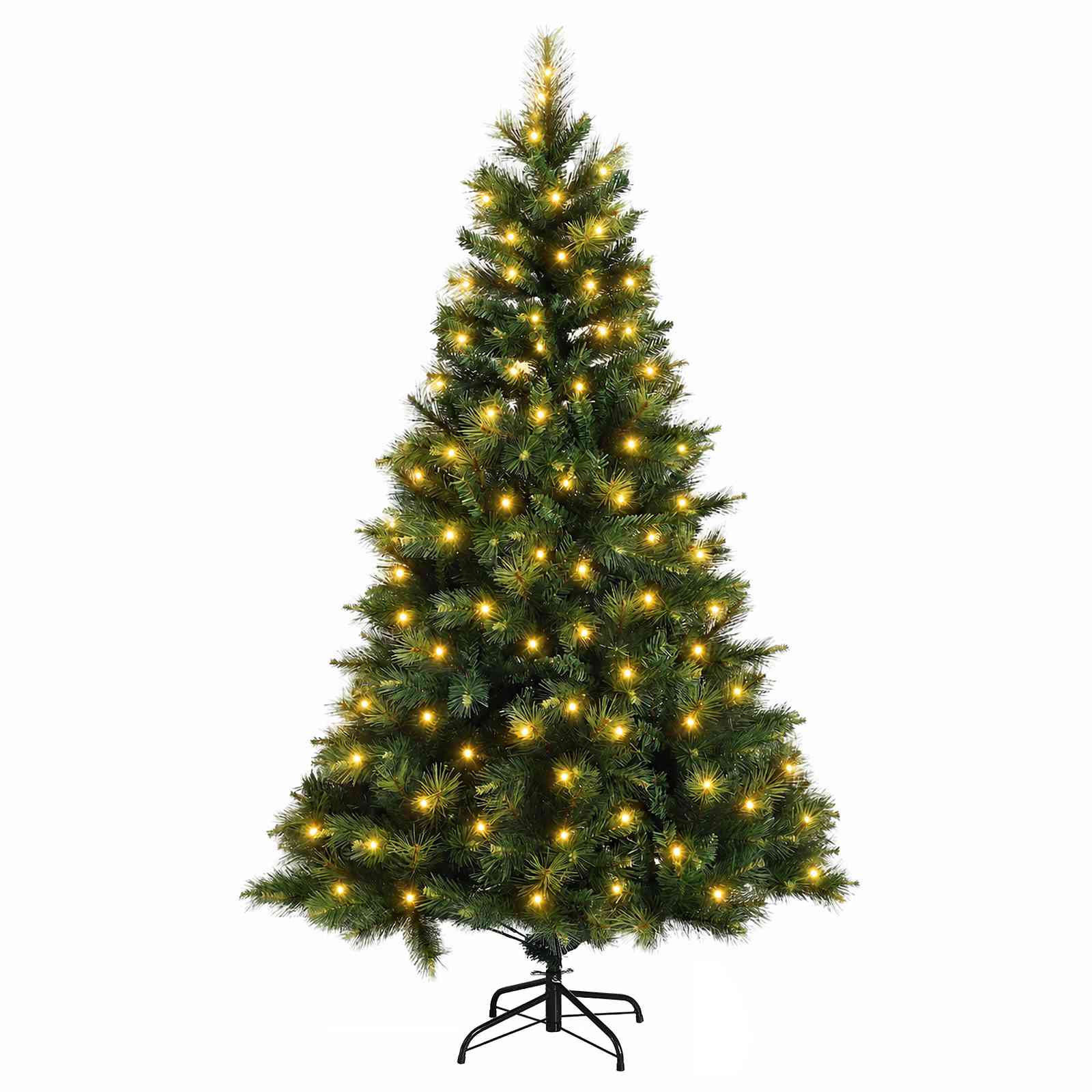 Umetno Zložljivo Božično Drevo 210 cm 300 LED Toplo bela