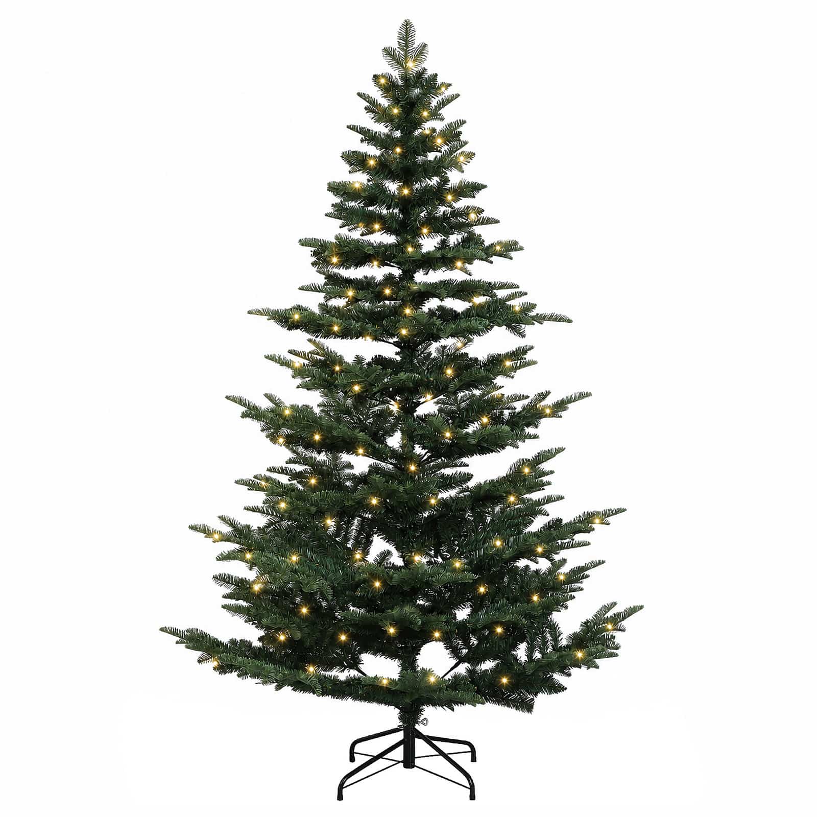 Umetno Zložljivo Božično Drevo 180 cm 300 LED Toplo bela