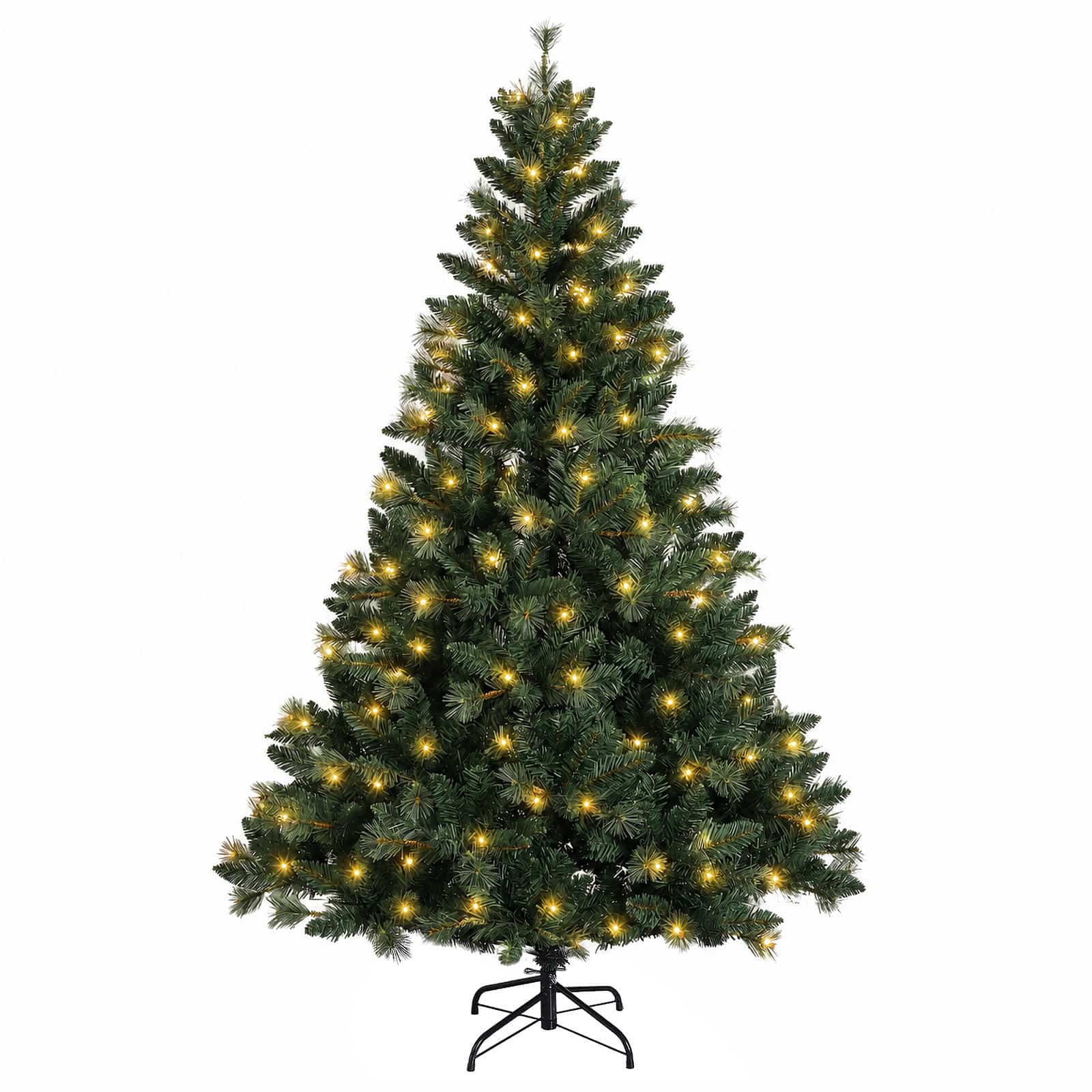 Umetno Zložljivo Božično Drevo 240 cm 300 LED Toplo bela
