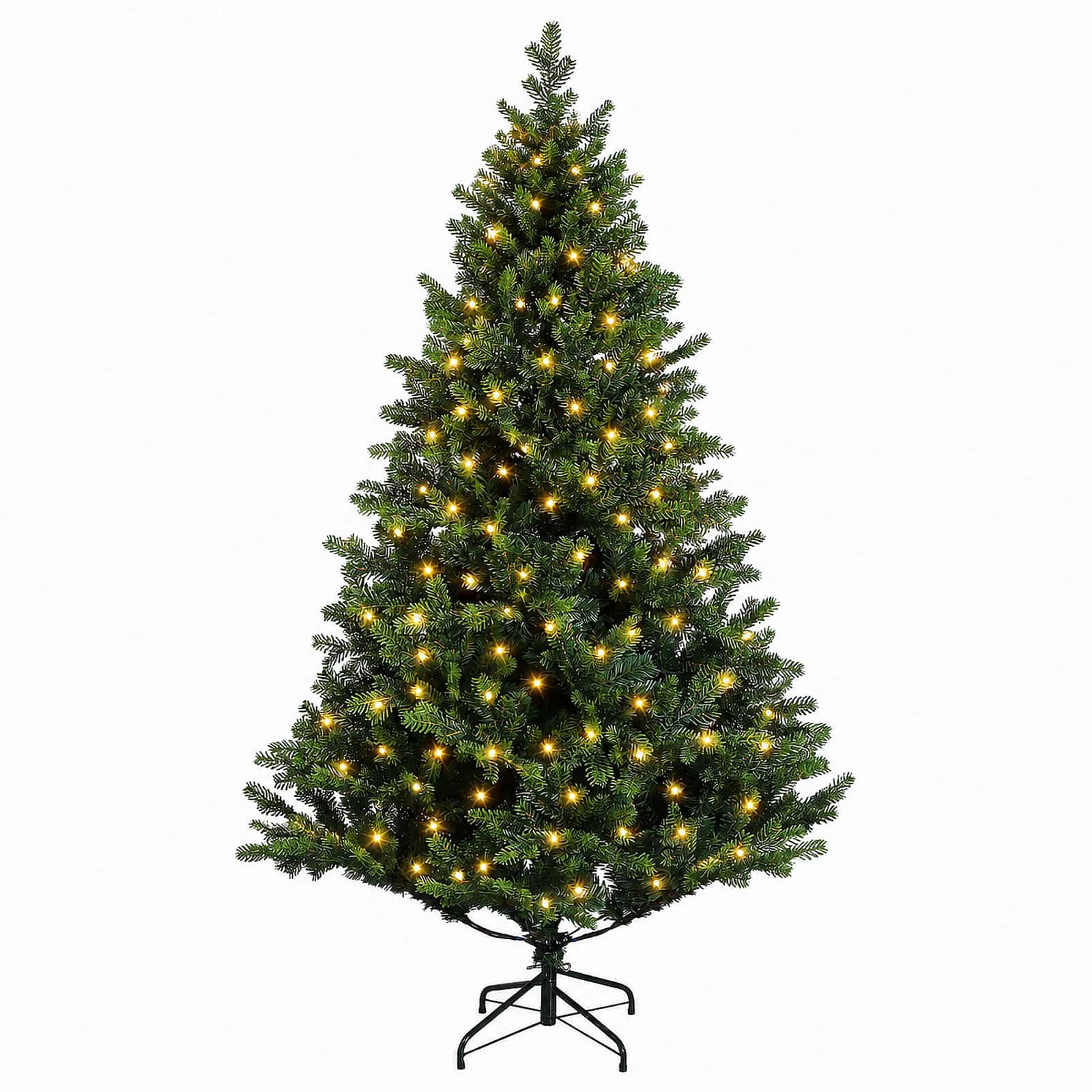 Umetno Zložljivo Božično Drevo 210 cm 300 LED Toplo bela