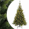 vidaXL Kunstlik kokkupandav j&otilde;ulupuu 180 cm 300 LED-i Soe valge
