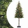 vidaXL Kunstlik kokkupandav j&otilde;ulupuu 180 cm 300 LED-i Soe valge