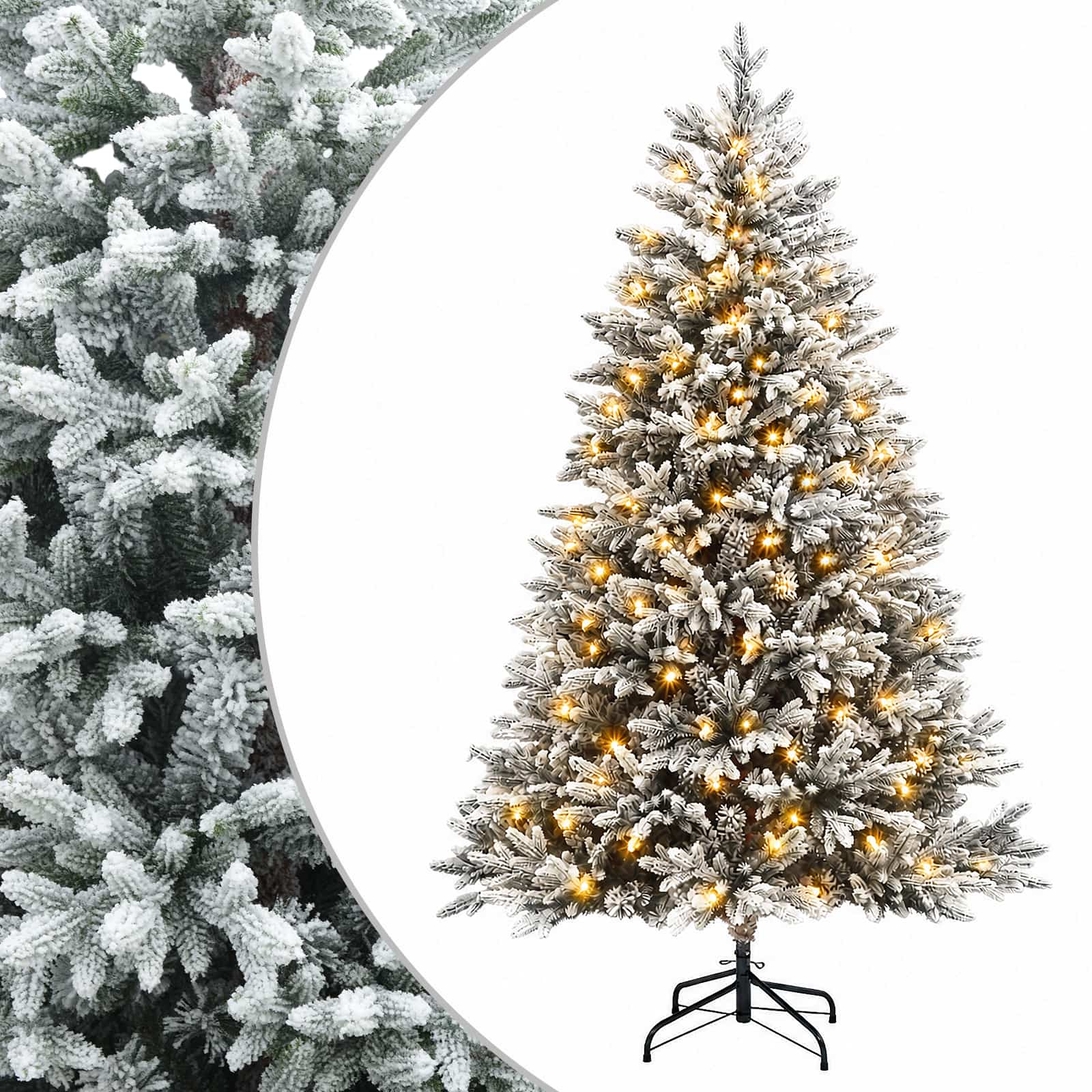 vidaXL Brad de Crăciun artificial cu ramuri articulare 210 cm