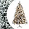 vidaXL Kunstlik kokkupandav j&otilde;ulupuu 240 cm 300 LED-i Soe valge