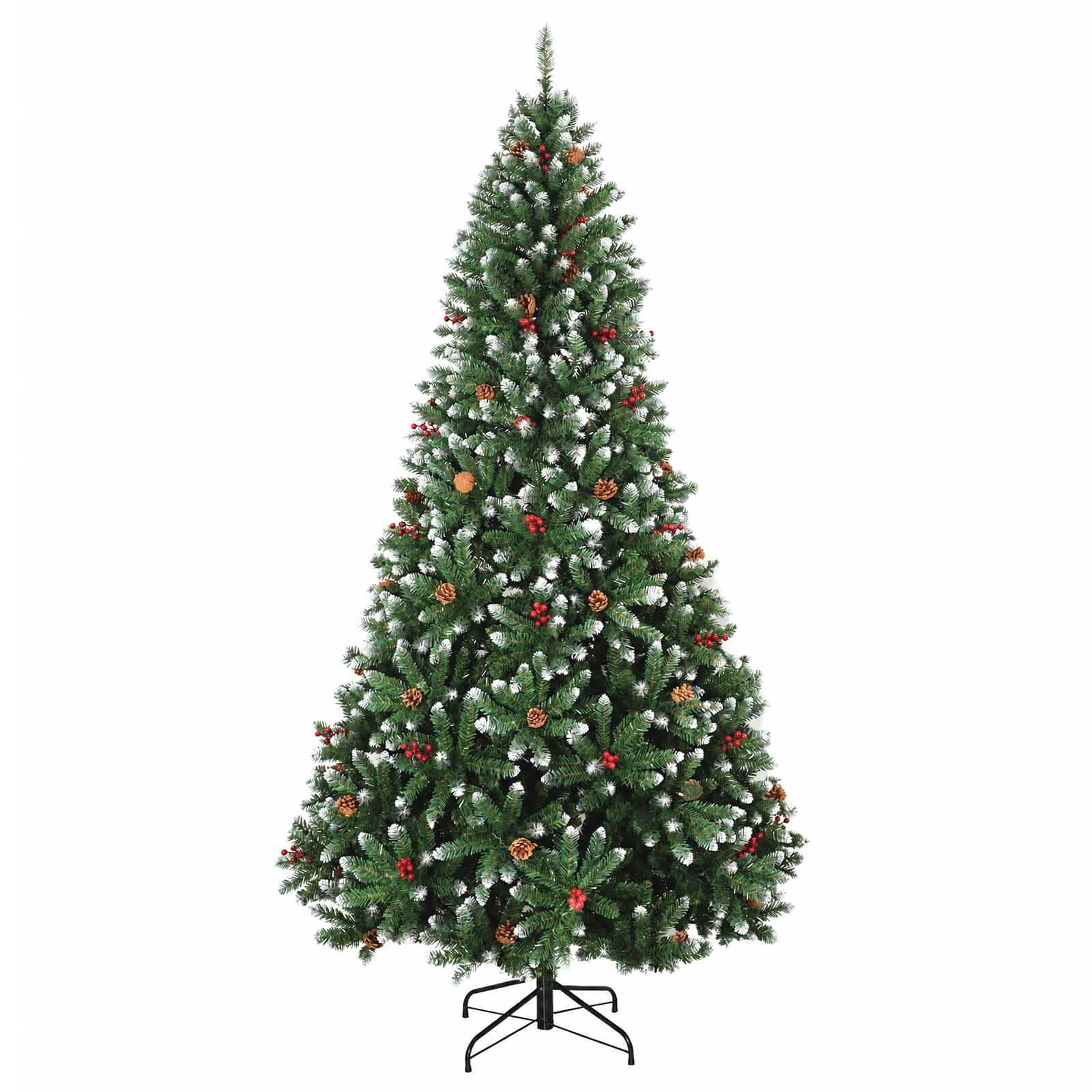 Umetno božično drevesce s tečaji 240 cm 300 LED Toplo bela