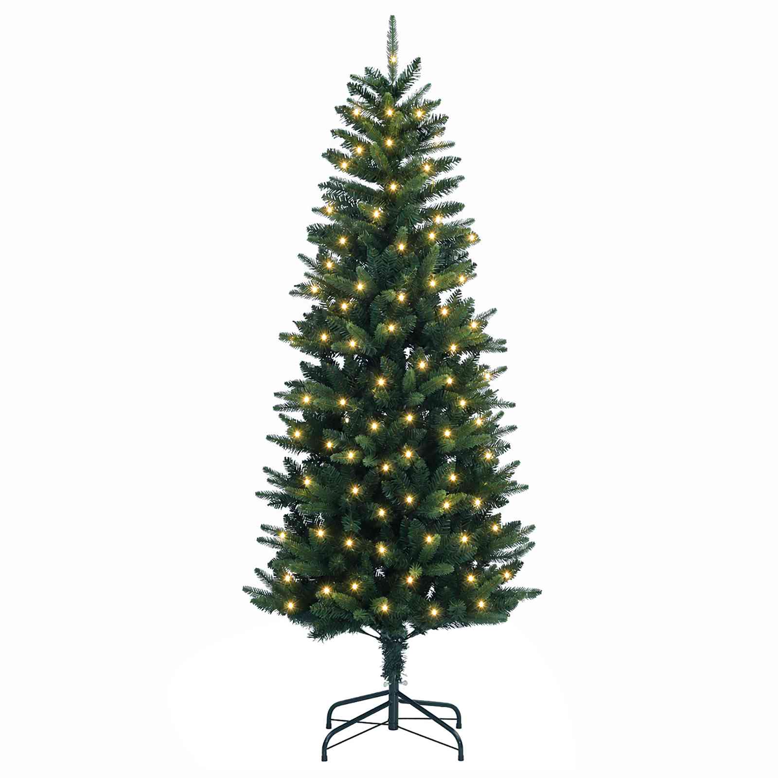 Umetno Zložljivo Božično Drevo 210 cm 300 LED Toplo bela