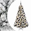 vidaXL Kunstkuusk koos j&otilde;ulukuuliga 180 cm 300 LED-i Soe valge