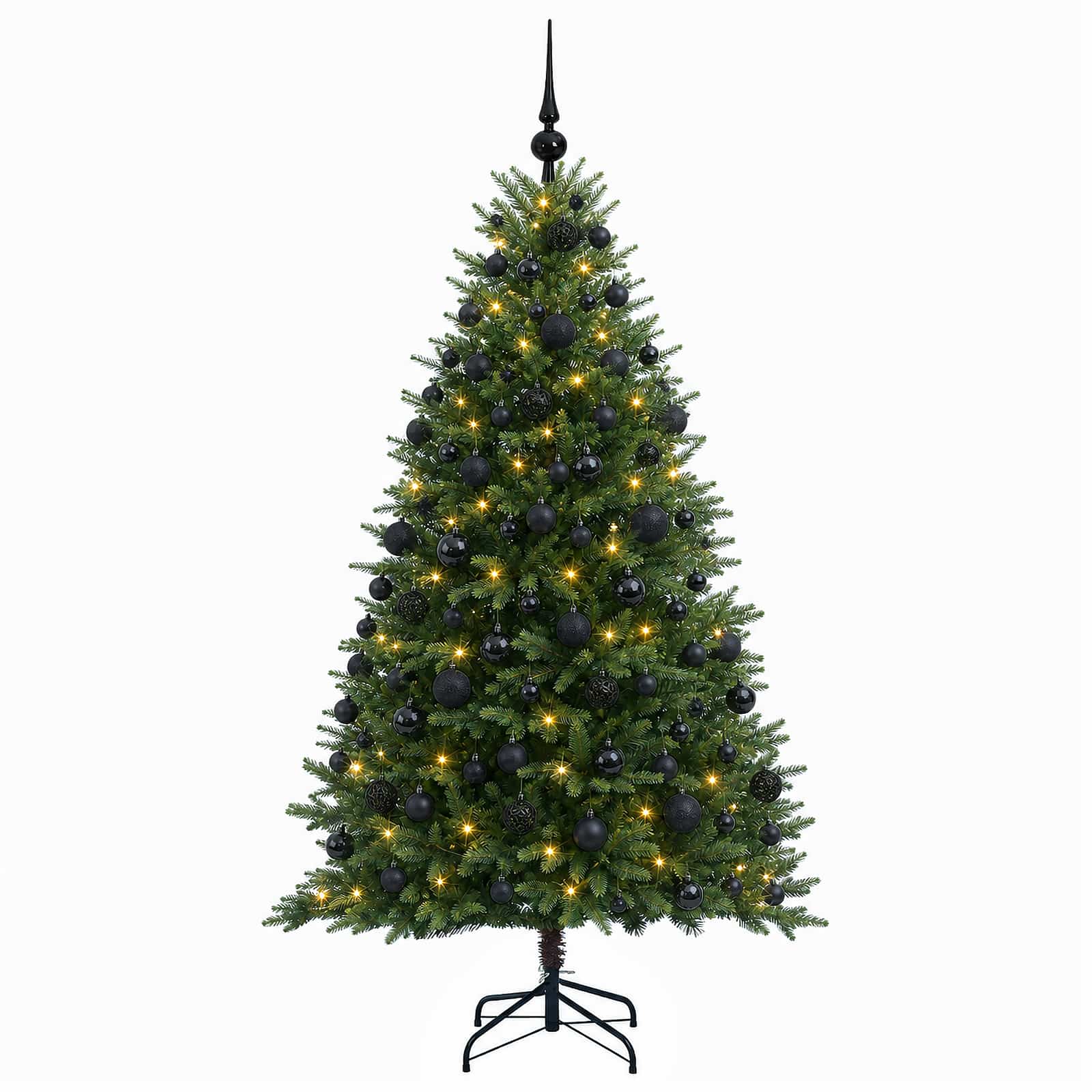 vidaXL Künstlicher Weihnachtsbaum mit Kugel 180 cm 300 LEDs – Bild 4