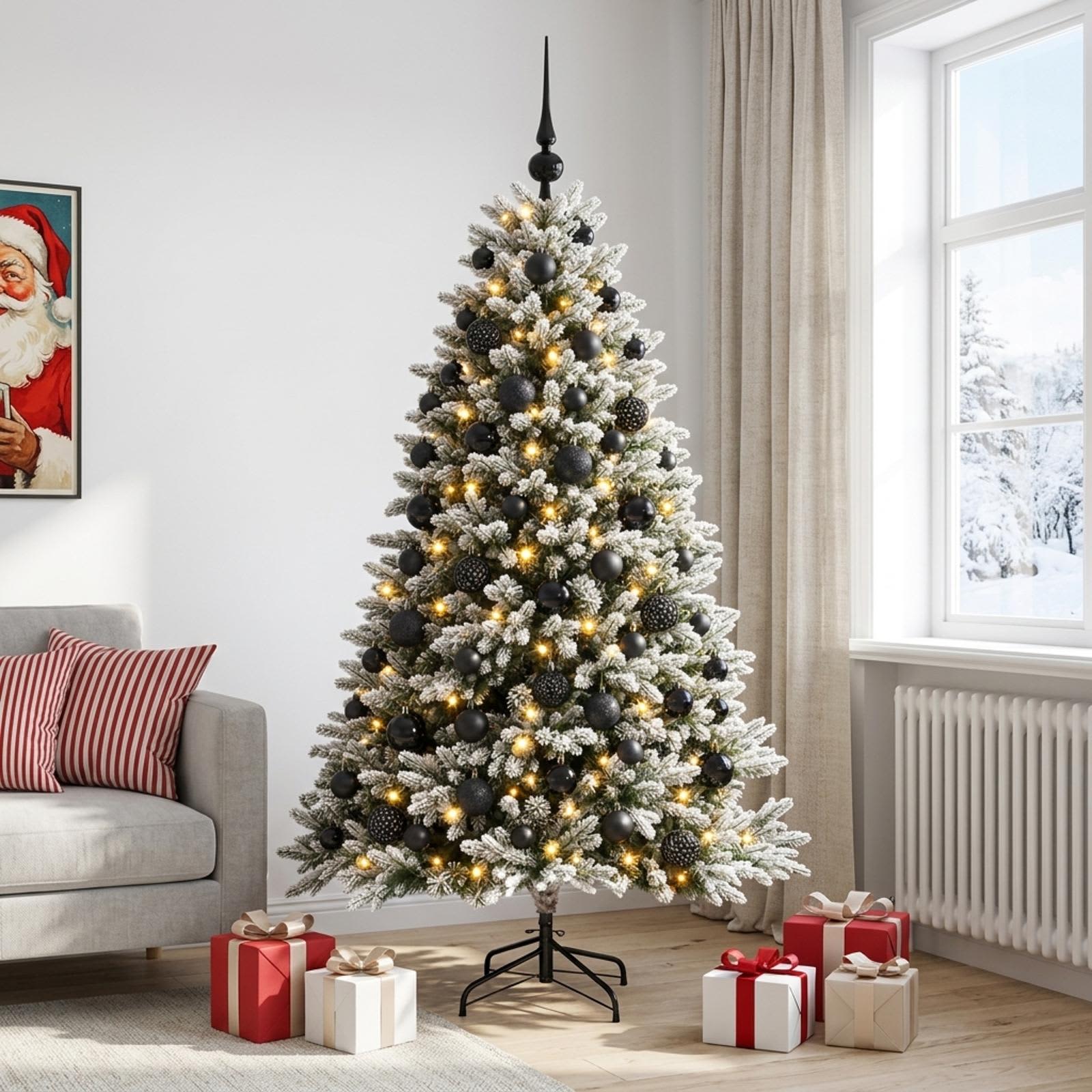 Artificial Christmas Tree with Bauble 300 LEDs