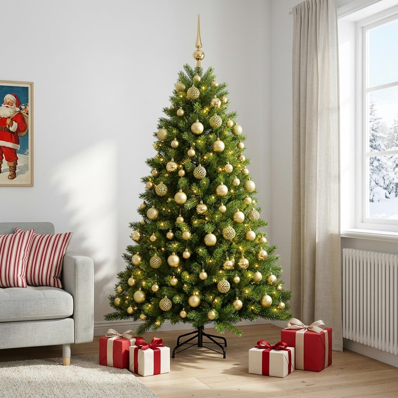 Artificial Christmas Tree with Bauble 300 LEDs — photo 1 of 10