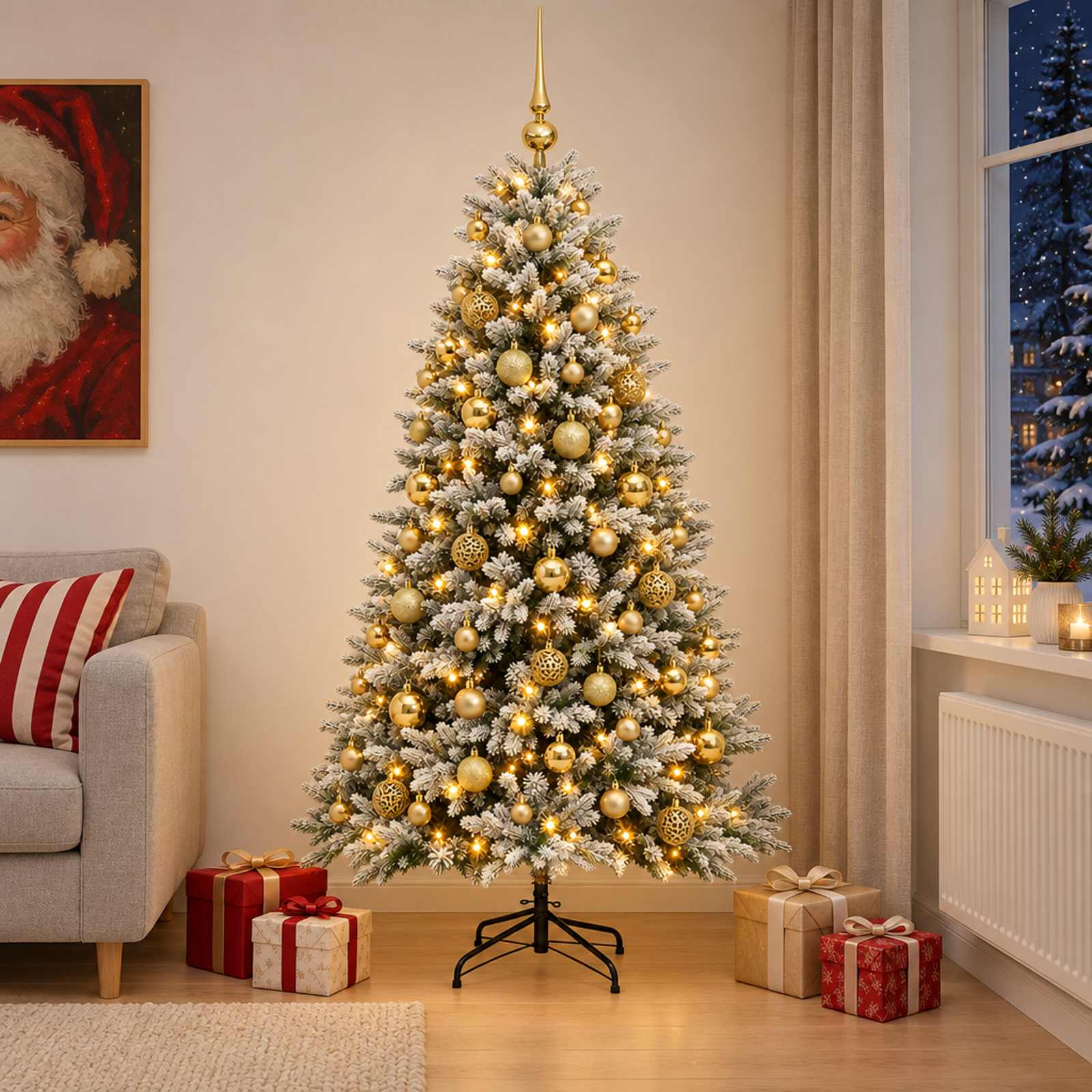 Artificial Christmas Tree with Bauble 300 LEDs — photo 1 of 10