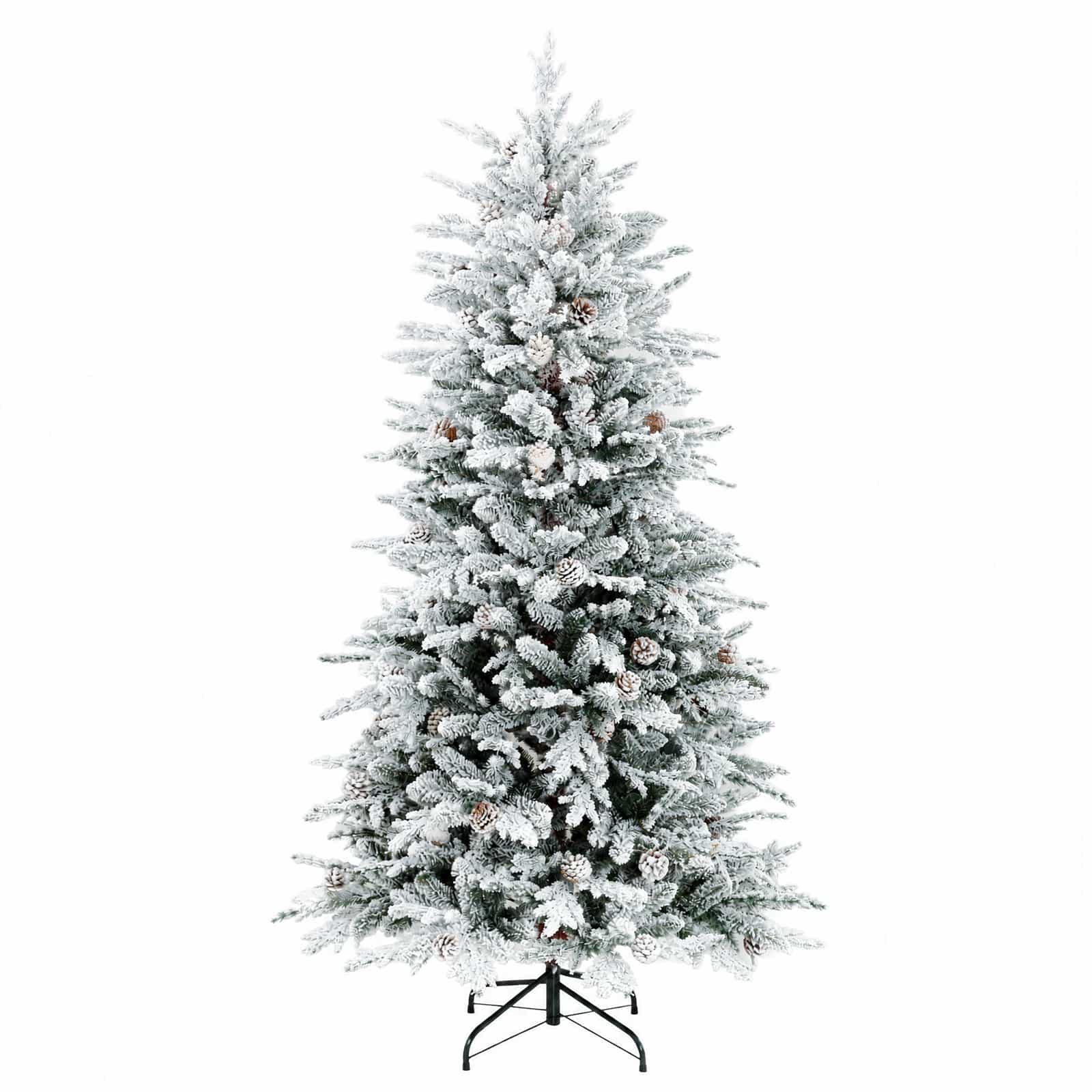 Umetna božična jelka z bučko 240 cm 300 LED Toplo bela