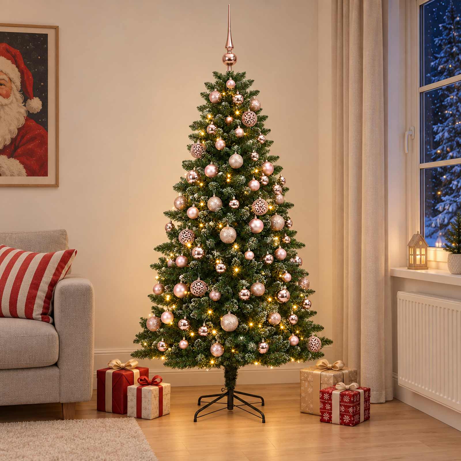 Artificial Christmas Tree with Bauble 300 LEDs — photo 1 of 10